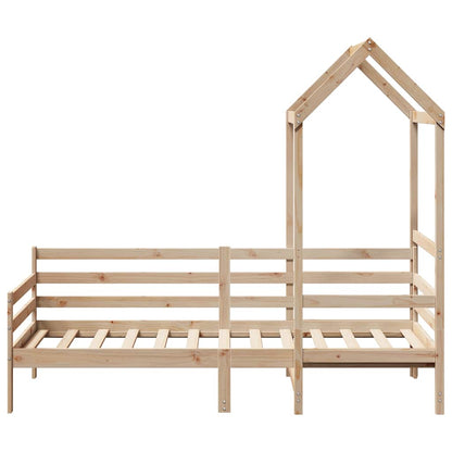 Slaapbank met huisje 80x200 cm massief grenenhout