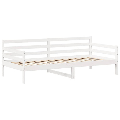 Slaapbank met bedhuis 80x200 cm massief grenenhout wit