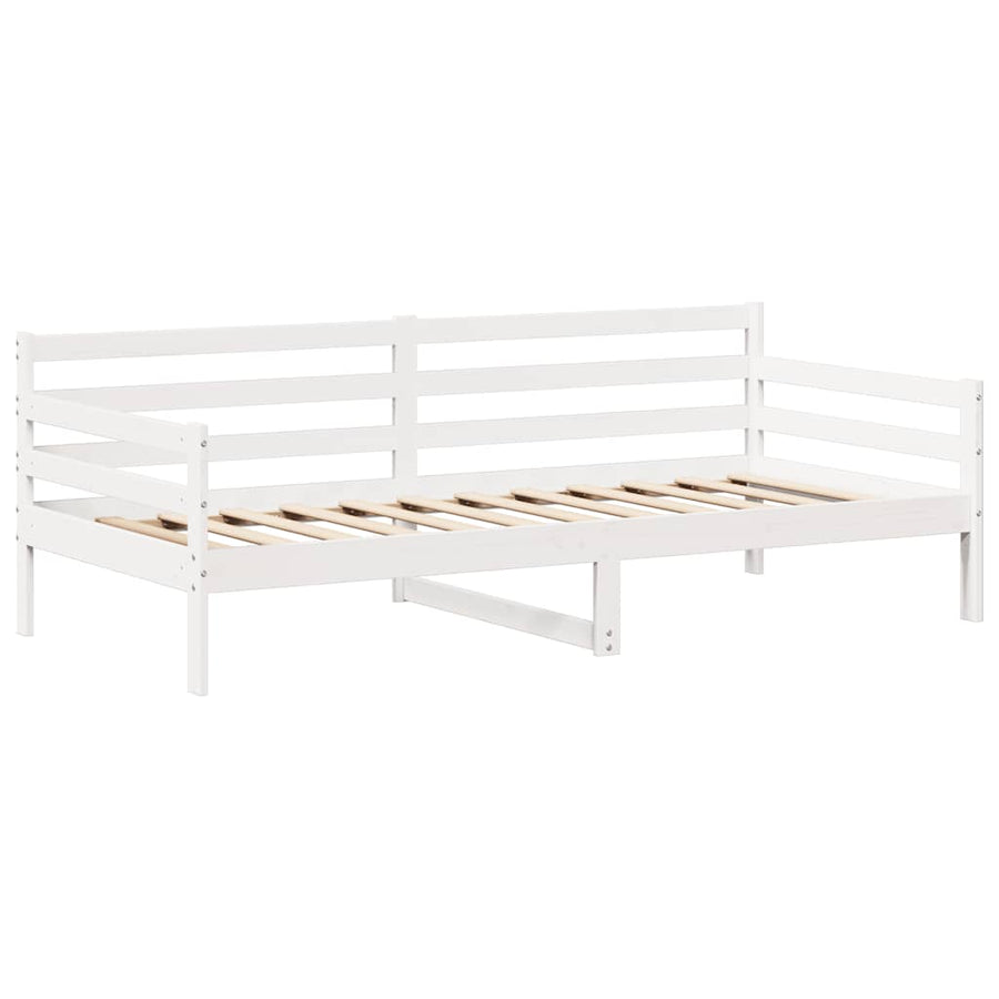 Slaapbank met bedhuis 80x200 cm massief grenenhout wit