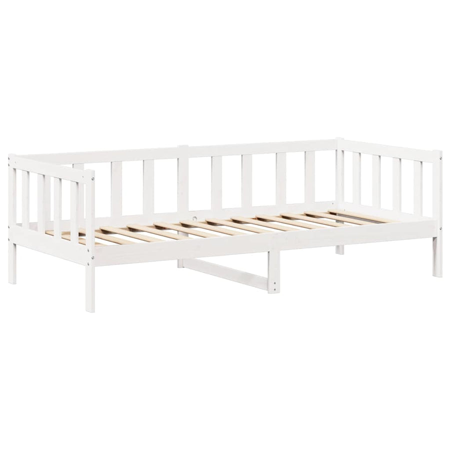 Slaapbank Met Bedhuis Massief Grenenhout 80 x 200 cm Wit