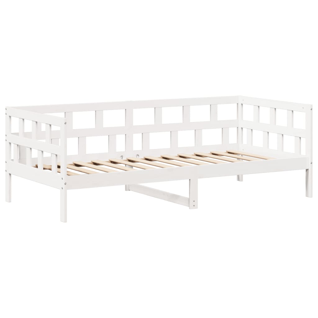 Slaapbank met bedhuis 80x200 cm massief grenenhout wit