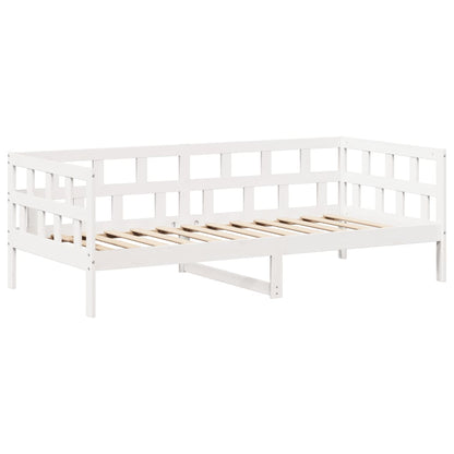 Slaapbank met bedhuis 80x200 cm massief grenenhout wit