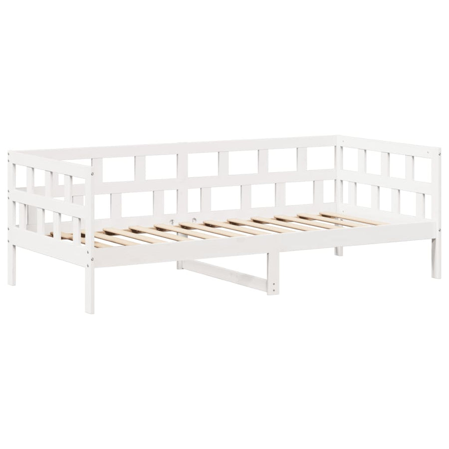 Slaapbank met bedhuis 80x200 cm massief grenenhout wit