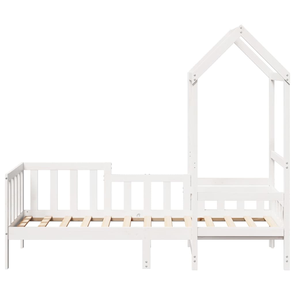 Slaapbank met bedhuis 80x200 cm massief grenenhout wit
