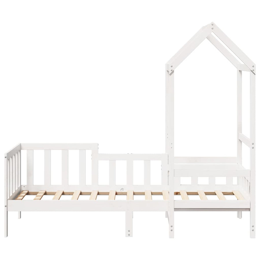 Slaapbank met bedhuis 80x200 cm massief grenenhout wit
