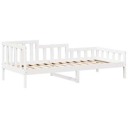 Slaapbank met bedhuis 80x200 cm massief grenenhout wit