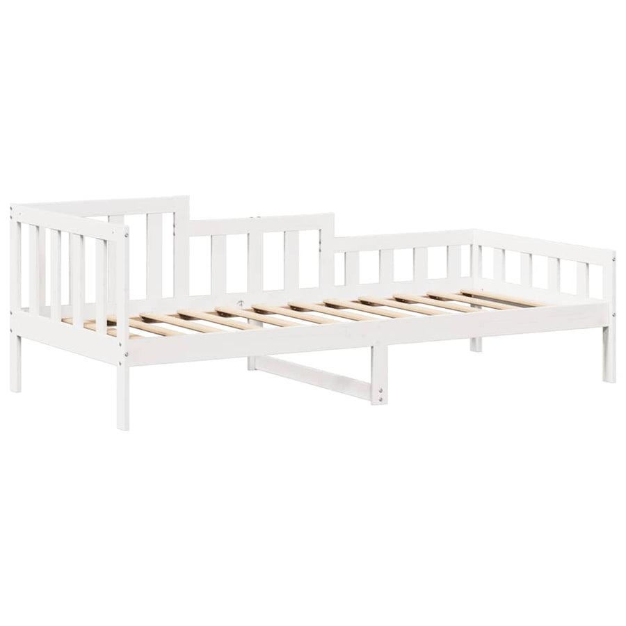 Slaapbank met bedhuis 80x200 cm massief grenenhout wit
