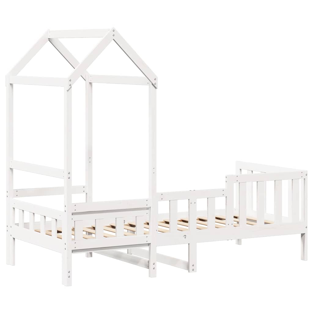 Slaapbank met bedhuis 80x200 cm massief grenenhout wit