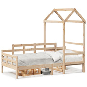Slaapbank huisje 80x200 cm massief grenenhout