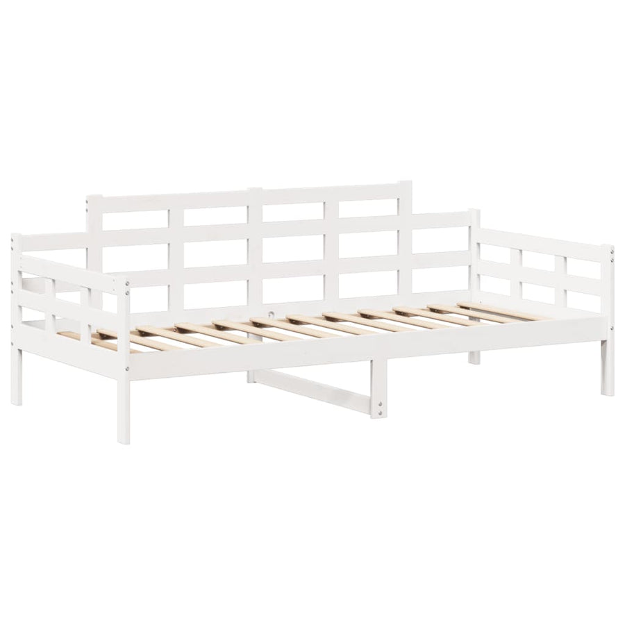 Slaapbank met bedhuis 80x200 cm massief grenenhout wit