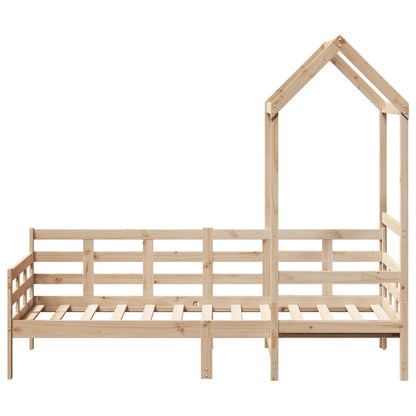 Slaapbank met huisje 80x200 cm massief grenenhout