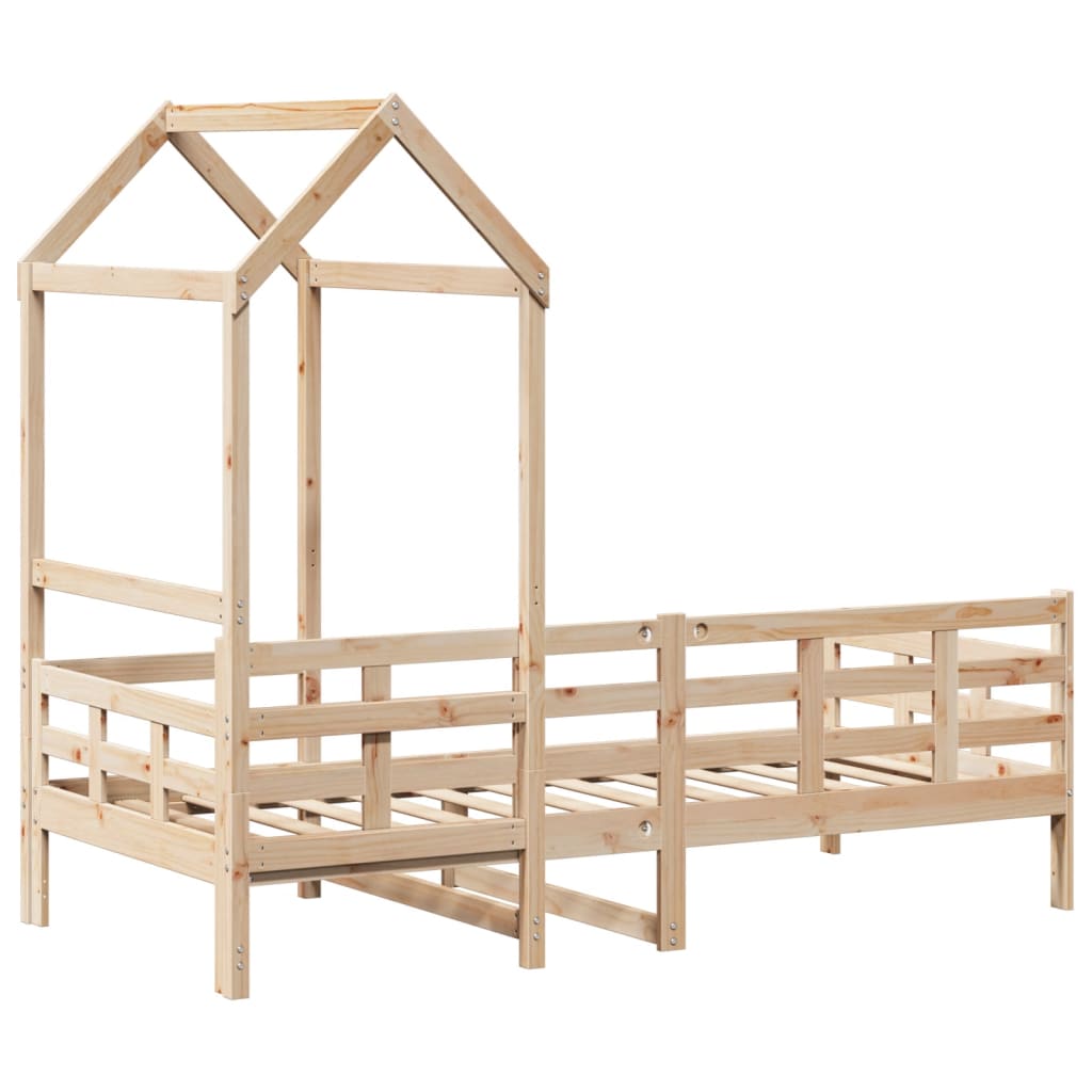Slaapbank met huisje 80x200 cm massief grenenhout