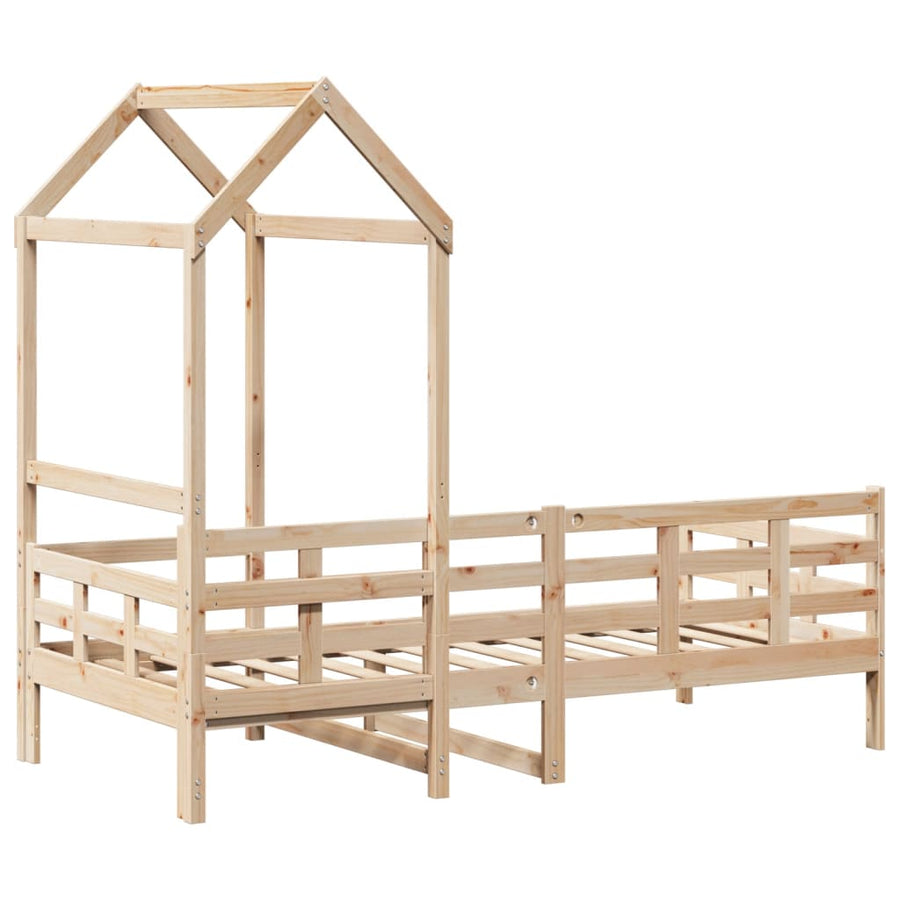 Slaapbank met huisje 80x200 cm massief grenenhout