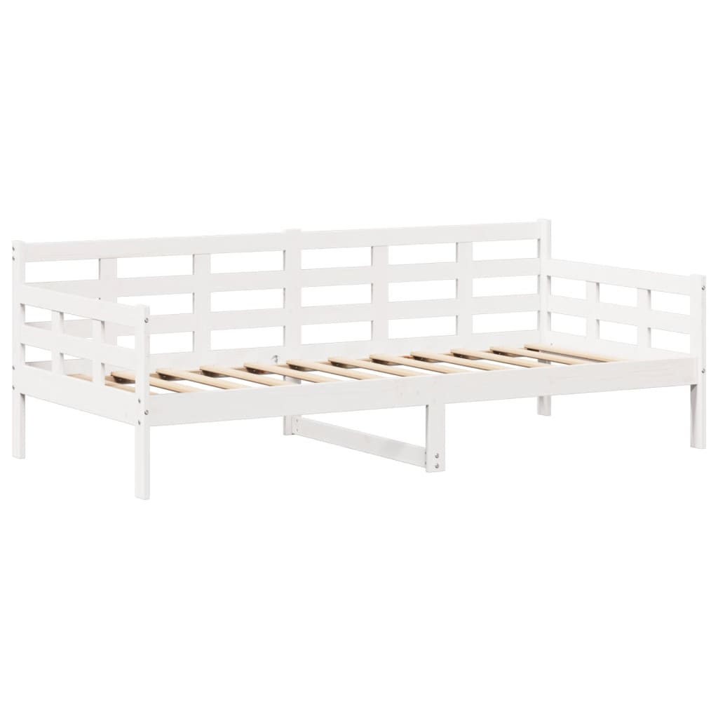 Slaapbank met bedhuis 80x200 cm massief grenenhout wit