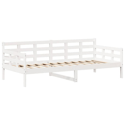 Slaapbank met bedhuis 80x200 cm massief grenenhout wit