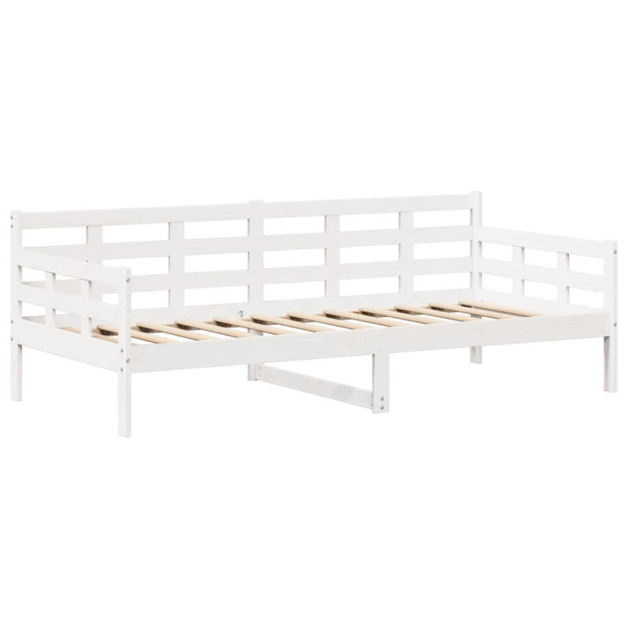 Slaapbank met bedhuis 80x200 cm massief grenenhout wit