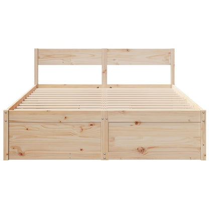 Bedframe met lades massief grenenhout 150x200 cm