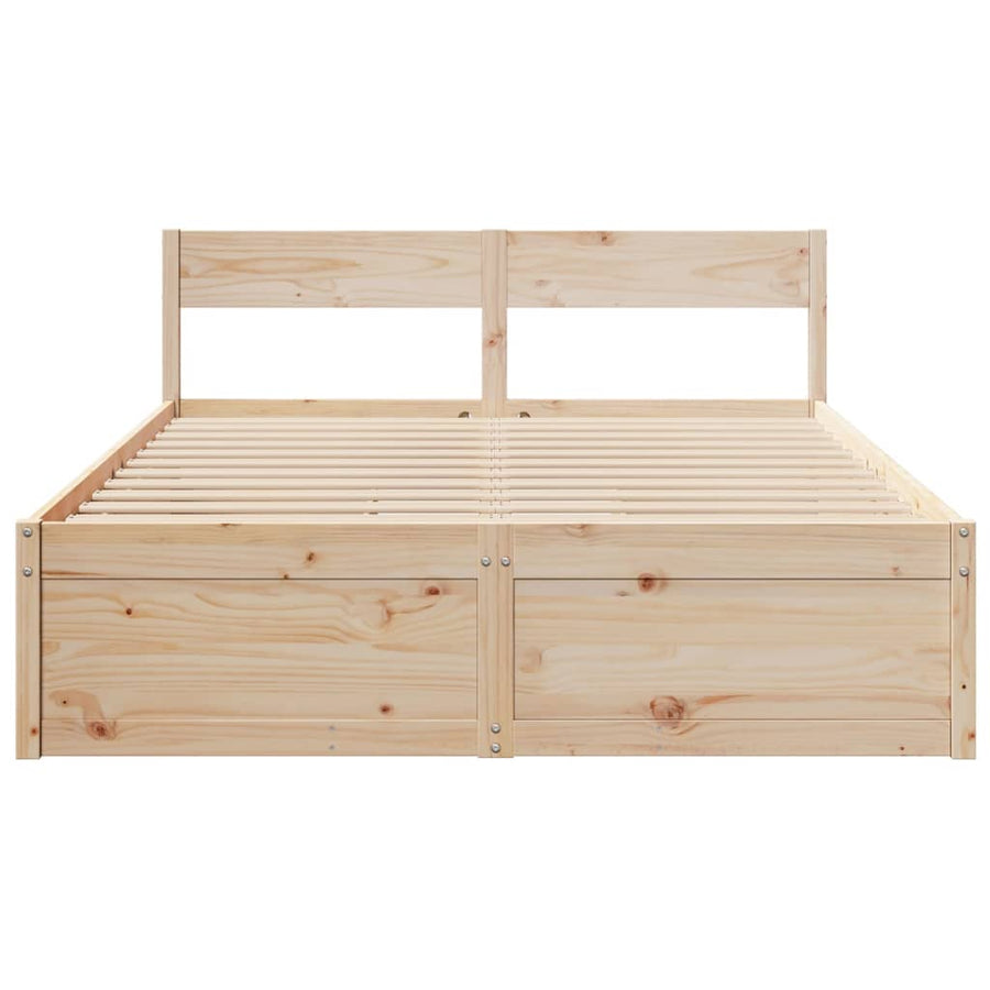 Bedframe met lades massief grenenhout 150x200 cm