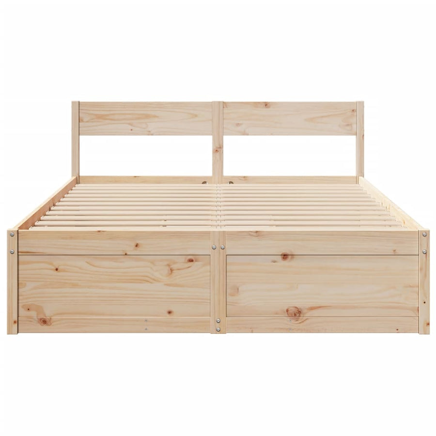Bedframe met lades massief grenenhout 140x200 cm