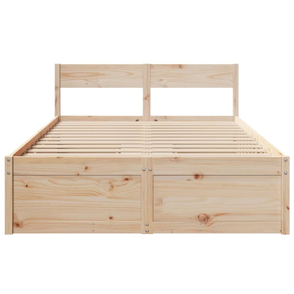 Bedframe met lades massief grenenhout 120x200 cm