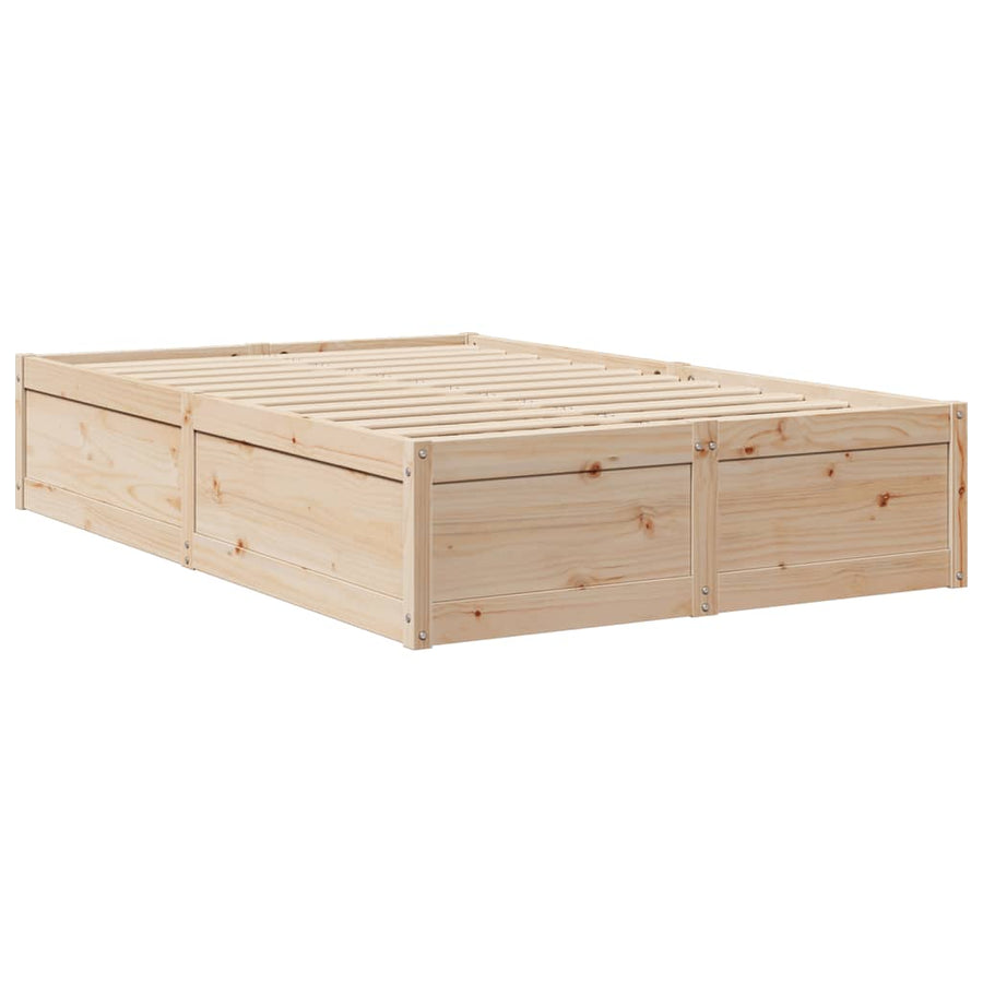 Bedframe massief grenenhout 135x190 cm