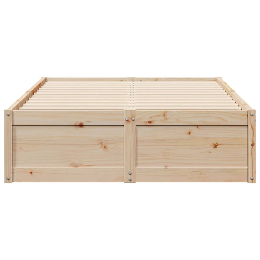 Bedframe massief grenenhout 135x190 cm