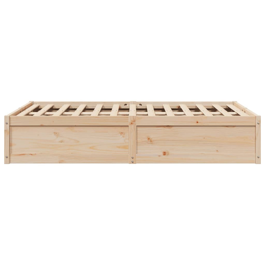 Bedframe massief grenenhout 135x190 cm