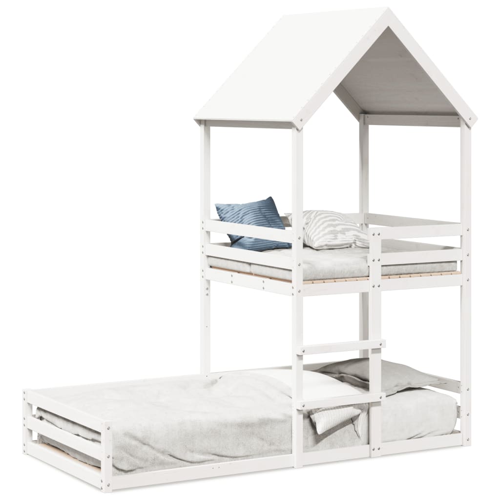 Kinderbed Met Huisje Massief Grenenhout 80 x 200 cm