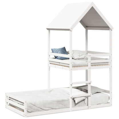Kinderbed Met Huisje Massief Grenenhout 80 x 200 cm