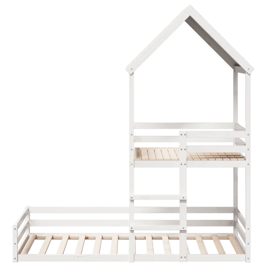 Kinderbed Met Huisje Massief Grenenhout 80 x 200 cm