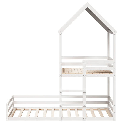 Kinderbed Met Huisje Massief Grenenhout 80 x 200 cm