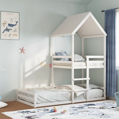 Kinderbed Met Huisje Massief Grenenhout 80 x 200 cm