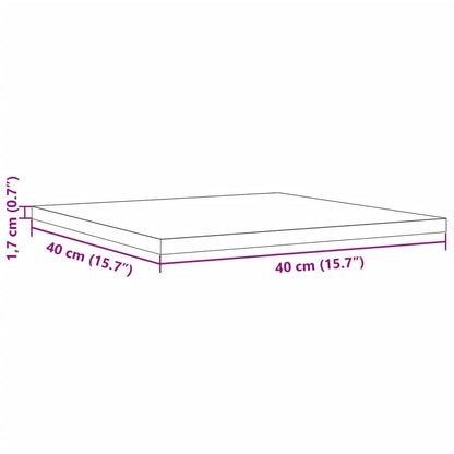 Tafelblad vierkant 40x40x1,7 cm massief grenenhout