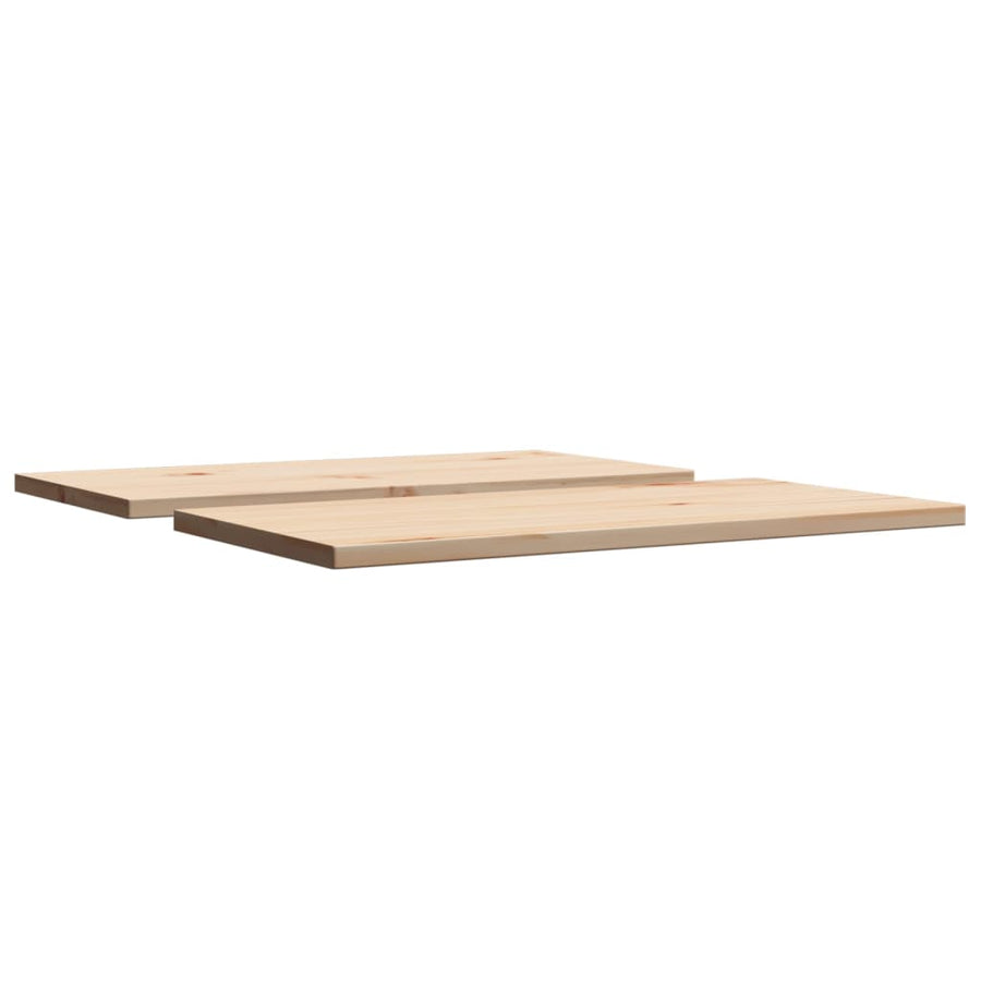 Tafelbladen 2 st rechthoekig 60x30x1,7 cm massief grenenhout