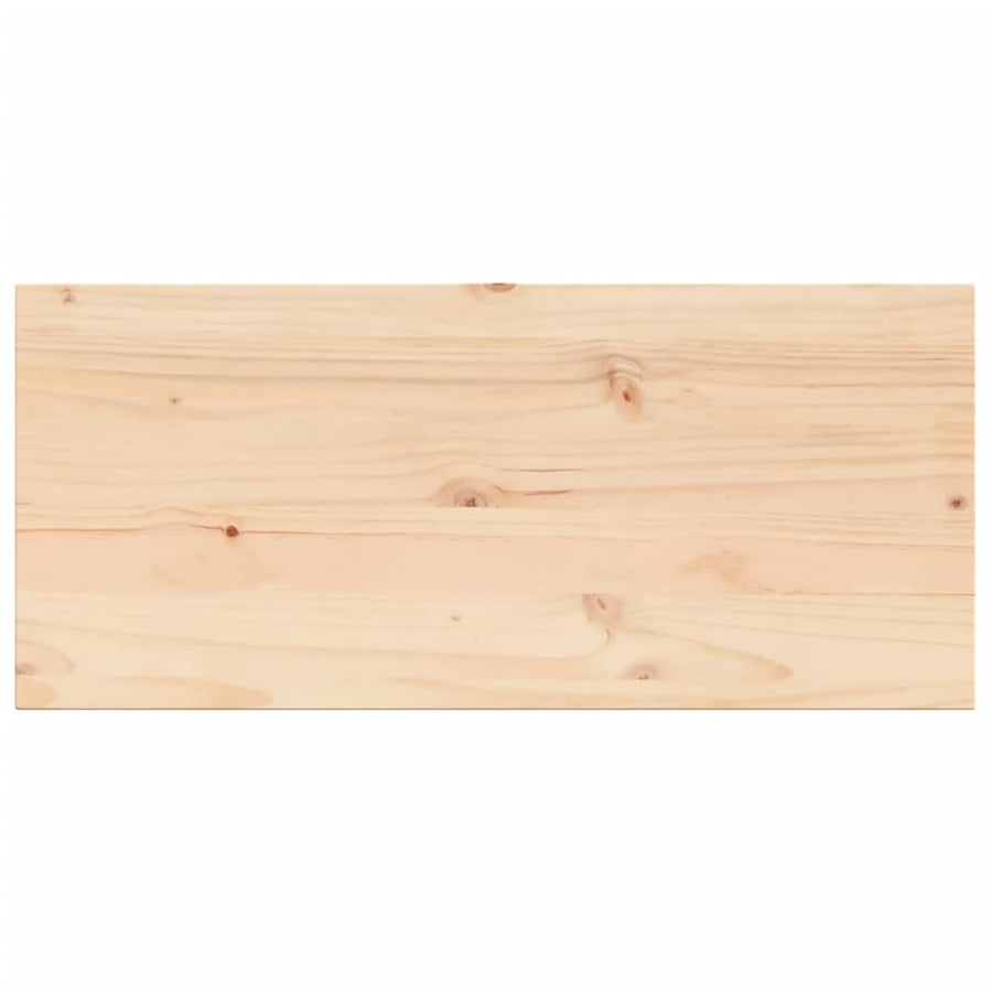 Tafelblad rechthoekig 90x40x1,7 cm massief grenenhout