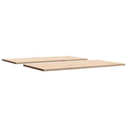 Tafelbladen 2 st rechthoekig 90x45x1,7 cm massief grenenhout