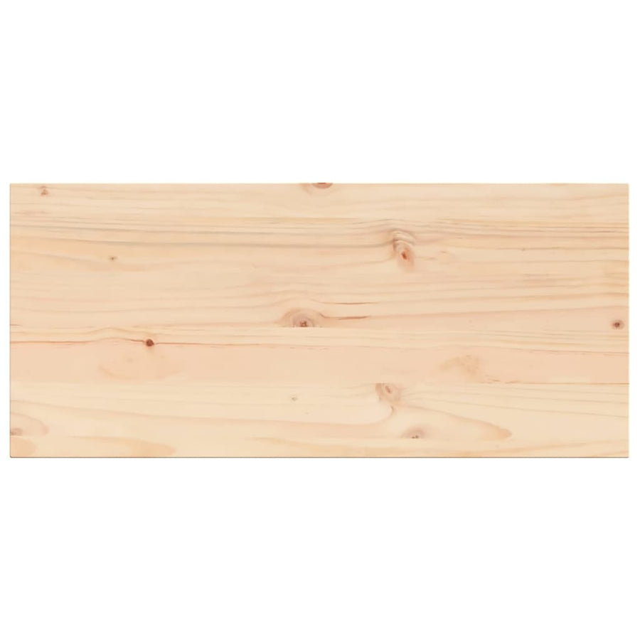 Tafelblad rechthoekig 100x50x1,7 cm massief grenenhout
