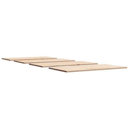 Tafelbladen 4 st rechthoekig 100x50x1,7 cm massief grenenhout