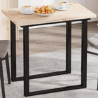 Rectangular table top 80x50x2.5 cm solid pine wood
