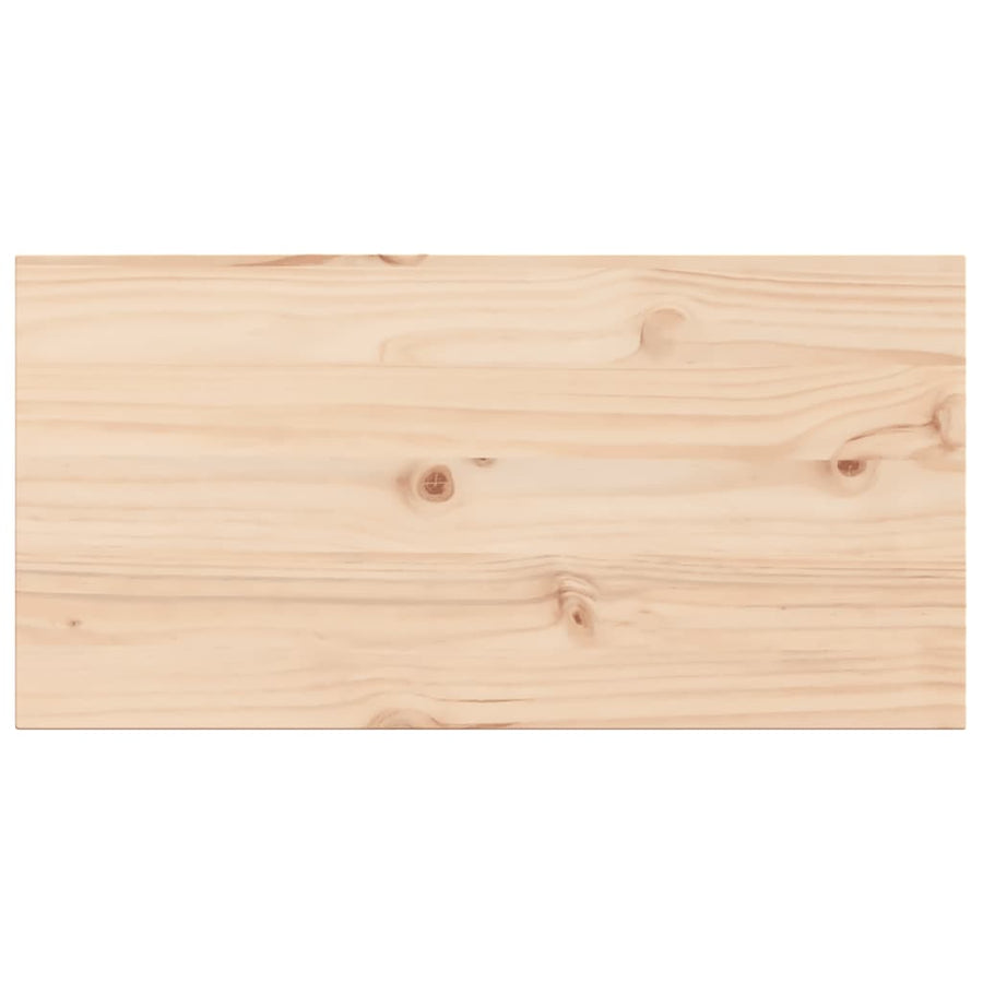 Tafelbladen 2 st rechthoekig 80x40x2,5 cm massief grenenhout