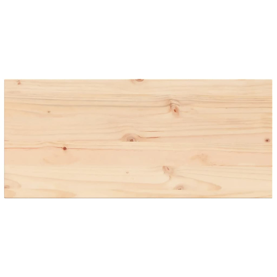 Tafelblad rechthoekig 90x40x2,5 cm massief grenenhout