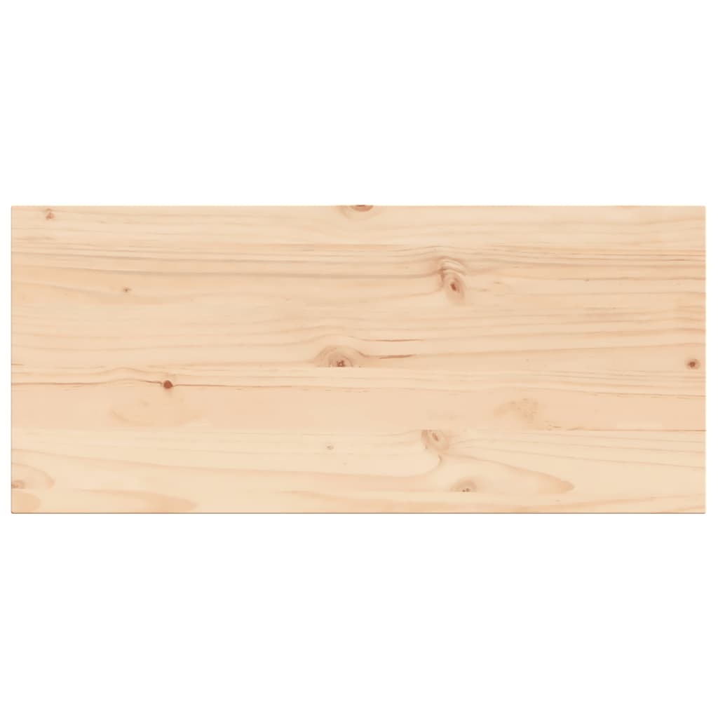 Tafelblad rechthoekig 100x50x2,5 cm massief grenenhout
