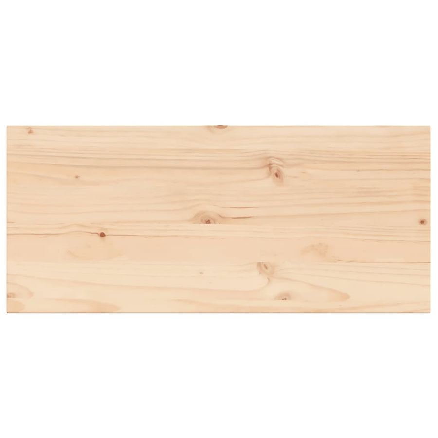 Tafelblad rechthoekig 100x50x2,5 cm massief grenenhout