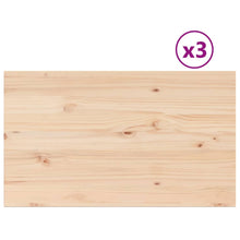 Tafelbladen 3 st rechthoekig 80x47x2,5 cm massief grenenhout