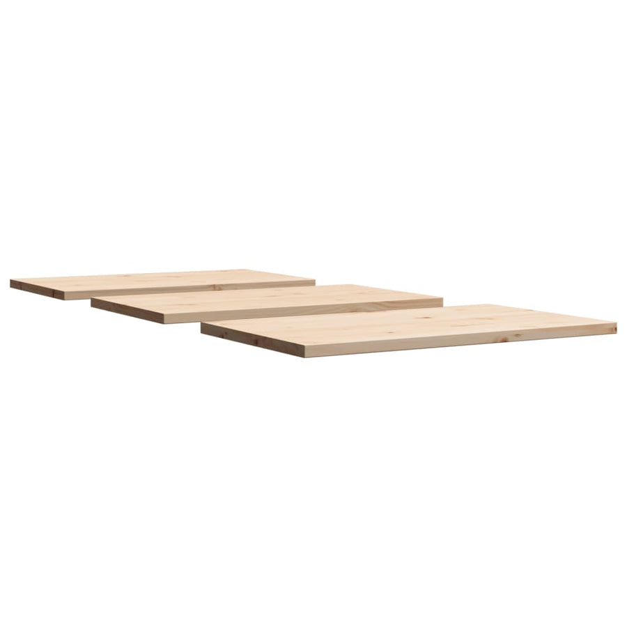 Tafelbladen 3 st rechthoekig 80x47x2,5 cm massief grenenhout
