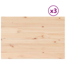 Tafelbladen 3 st rechthoekig 80x53x2,5 cm massief grenenhout