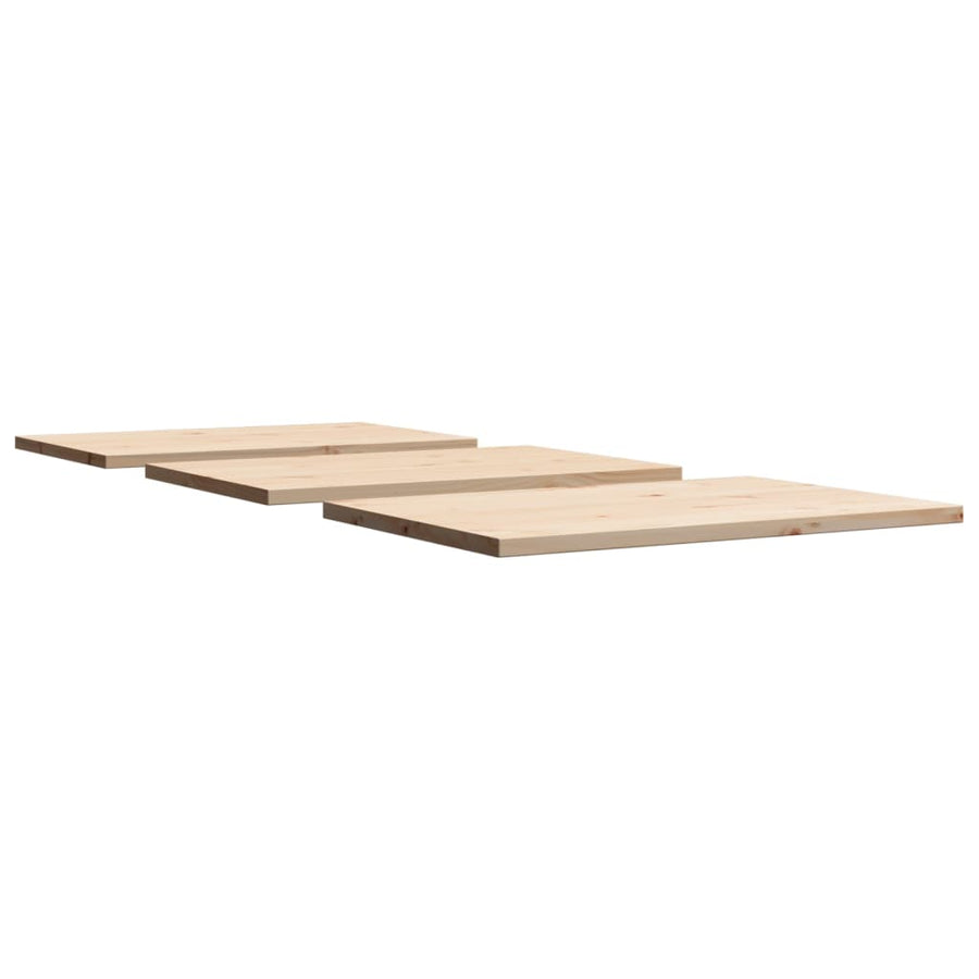Tafelbladen 3 st rechthoekig 80x53x2,5 cm massief grenenhout