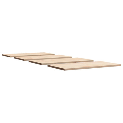 Tafelbladen 4 st rechthoekig 100x50x2,5 cm massief grenenhout