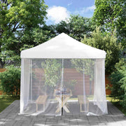 Klamboe buiten 300x300x200 cm polyester wit