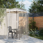 Klamboe parasol 300x230 cm wit
